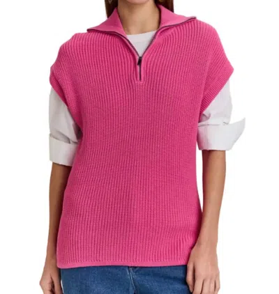 Hinson Wu Brooke Sleeveless Sweater Vest In Guava In Pink