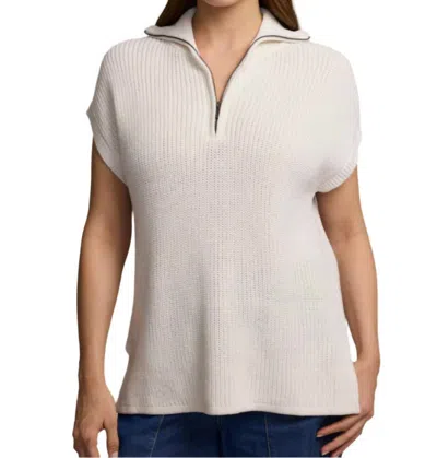 Hinson Wu Brooke Sleeveless Sweater Vest In Pearl White