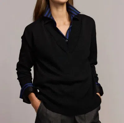 Hinson Wu Cameron Long Sleeve Sweater In Black