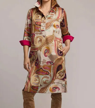 Hinson Wu Charlotte Long Sleeve Scarf Print Mini Dress In Multi