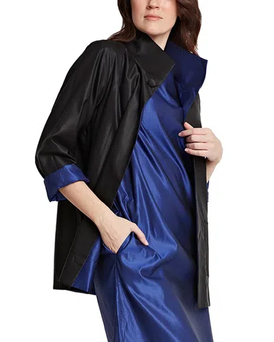 Hinson Wu Constance Silk-blend Jacket In Blue