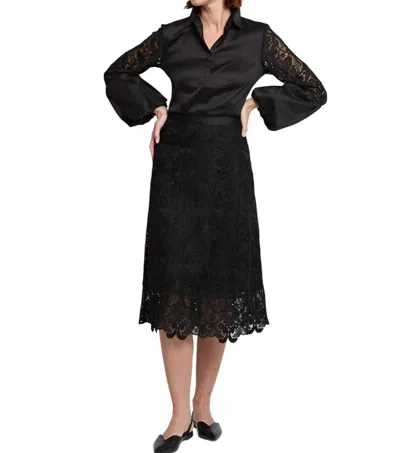 Hinson Wu Gloria Lace Skirt In Black