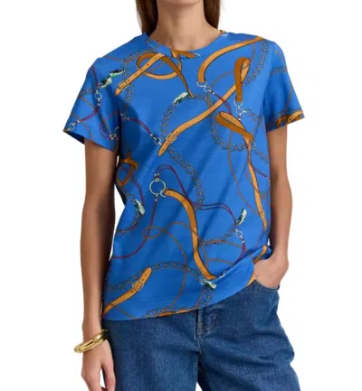 Hinson Wu Great Short Sleeve T-shirt In Chain Medley In Blue