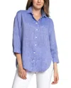 Hinson Wu Halsey Linen Shirt In Blue