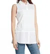 Hinson Wu Lea Foundation Layer Top In White In White