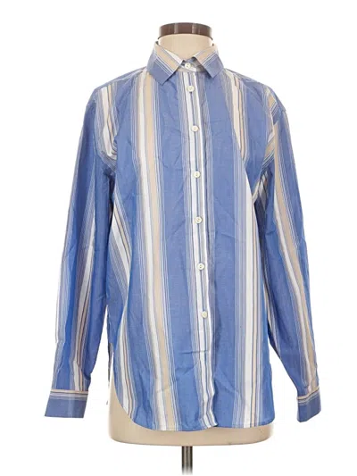 Hinson Wu Long Sleeve Button Down Shirt In Blue