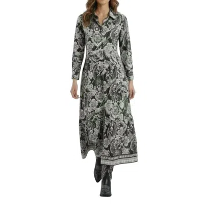 Hinson Wu Martina Paisley Maxi Dress In Black In Multi