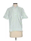 Hinson Wu Short Sleeve Blouse In Green