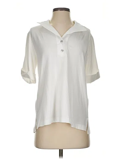 Pre-owned Hinson Wu Short Sleeve Polo Shirt In Ivory