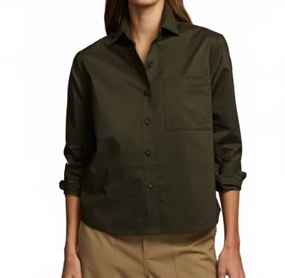 Hinson Wu Venus Long Sleeve Shirt In Oregano In Green