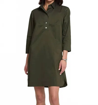 Hinson Wu Women's Three Quarter Sleeve Aileen Dress In Oregano In Green