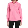 Hinson Wu Xena Zip Back Shirt In Rose In Pink