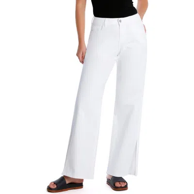 Hint Of Blu Clever Side Slit High Waist Wide Leg Jeans