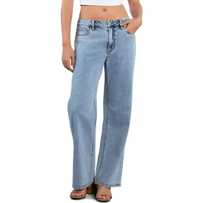 Hint Of Blu Everyday Straight Leg Jeans In Blue