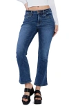 Hint Of Blu High Waist Ankle Flare Jeans In Main Character Blue