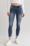 HINT OF BLU HIGH WAIST ANKLE SKINNY JEANS