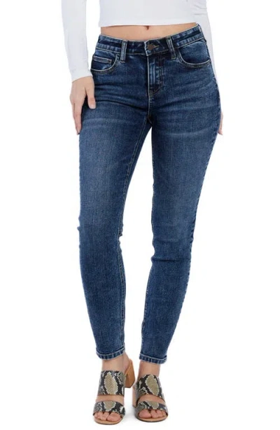 Hint Of Blu High Waist Ankle Skinny Jeans In Out Of Town Blue