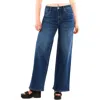 Hint Of Blu Raw Hem Wide Leg Jeans