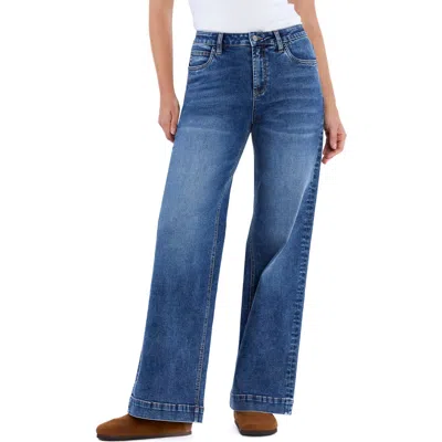 Hint Of Blu Mia High Waist Wide Leg Jeans