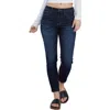 Hint Of Blu Mid Rise Ankle Skinny Jeans In Vacation Blue