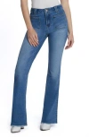 Hint Of Blu Patch Pocket Flare Jeans