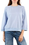Hint Of Blu The Daily Boxy Sweatshirt In Blue