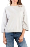Hint Of Blu The Daily Boxy Sweatshirt In Gray