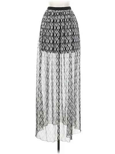 Pre-owned H.i.p. Happening In The Present Casual Skirt In Silver