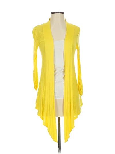 Pre-owned H.i.p. Happening In The Present Kimono In Yellow