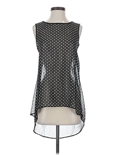 Pre-owned H.i.p. Happening In The Present Sleeveless Blouse In Black