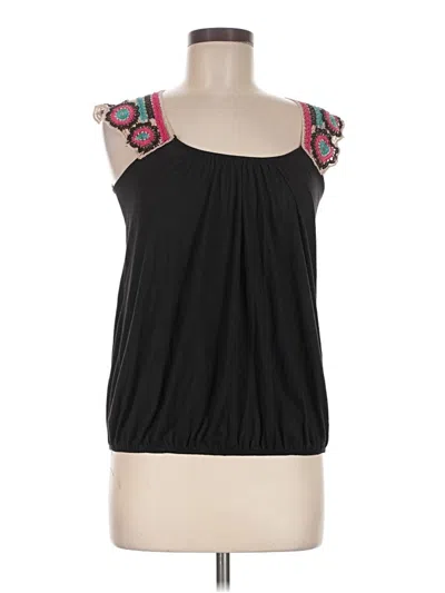Pre-owned H.i.p. Happening In The Present Sleeveless Blouse In Black