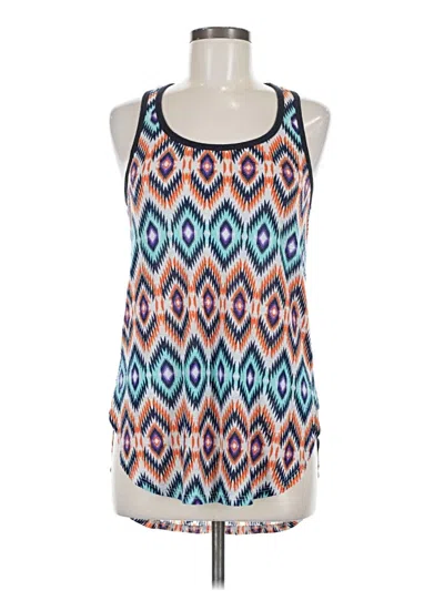 Pre-owned H.i.p. Happening In The Present Sleeveless Blouse In Blue
