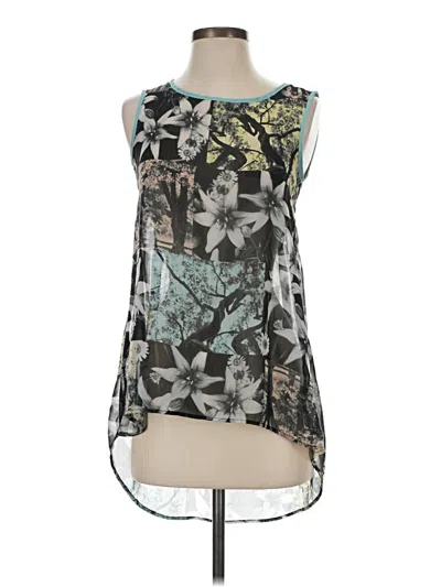 Pre-owned H.i.p. Happening In The Present Sleeveless Blouse In Gray