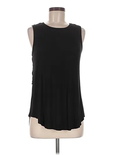 Pre-owned H.i.p. Happening In The Present Sleeveless Top Black Crew Neck Tops