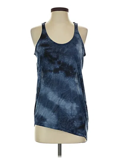 Pre-owned H.i.p. Happening In The Present Sleeveless Top Blue Halter Neckline Tops