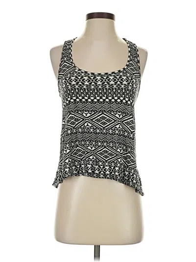 Pre-owned H.i.p. Happening In The Present Tank Top Black Halter Neckline Tops