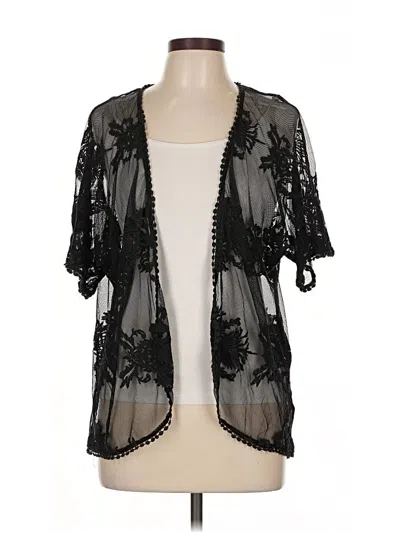 Pre-owned Hippie Love Kimono In Black