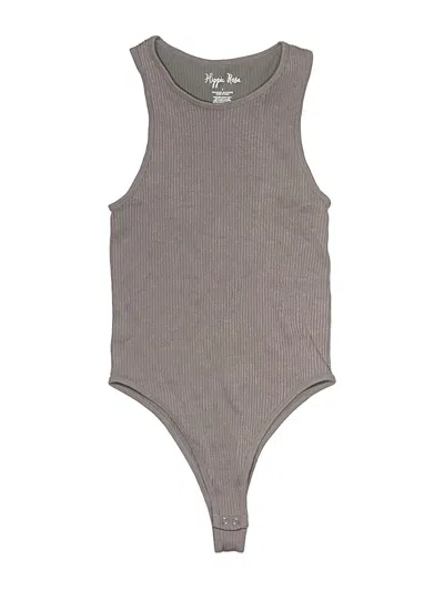 Pre-owned Hippie Rose Bodysuit In Gray