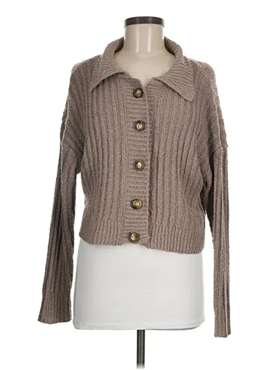 Pre-owned Hippie Rose Cardigan Sweater In Brown