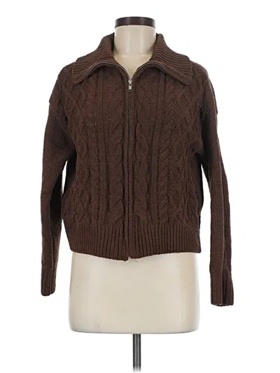 Pre-owned Hippie Rose Cardigan Sweater In Brown