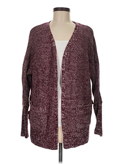 Pre-owned Hippie Rose Cardigan Sweater In Burgundy