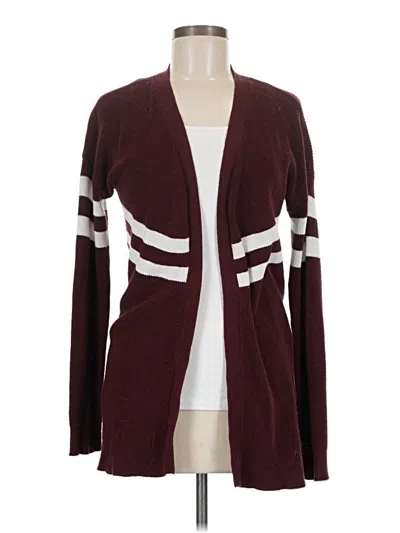 Pre-owned Hippie Rose Cardigan Sweater In Burgundy