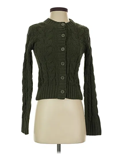 Pre-owned Hippie Rose Cardigan Sweater In Green