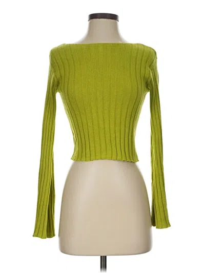 Pre-owned Hippie Rose Cardigan Sweater In Green