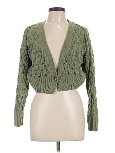 Pre-owned Hippie Rose Cardigan Sweater In Green