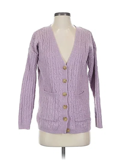 Pre-owned Hippie Rose Cardigan Sweater In Purple