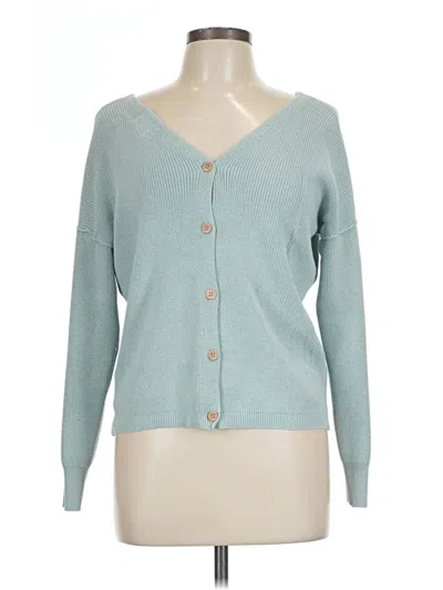 Pre-owned Hippie Rose Cardigan Sweater In Teal