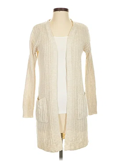 Pre-owned Hippie Rose Cardigan Sweater In White