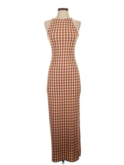 Pre-owned Hippie Rose Casual Dress In Brown