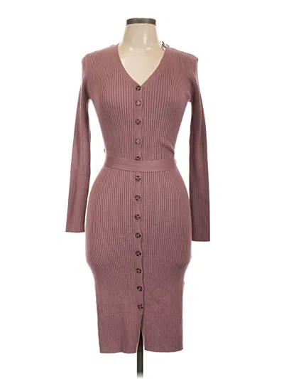Pre-owned Hippie Rose Casual Dress In Burgundy